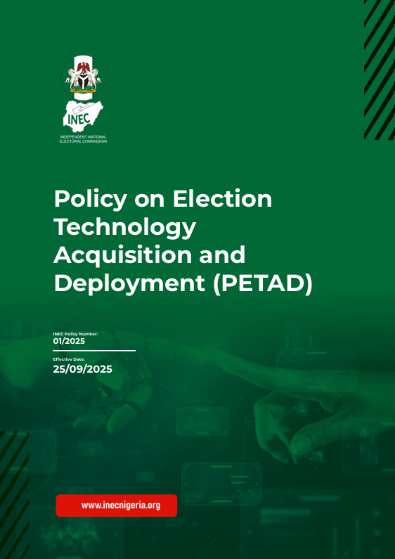 POLICY ON ELECTION TECHNOLOGY ACQUISITION AND DEPLOYMENT(PETAD)